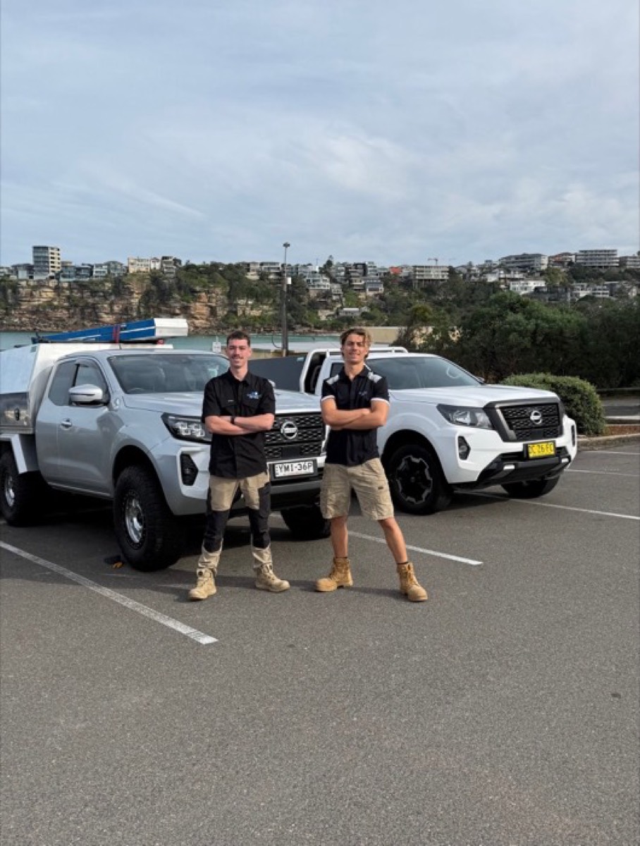 The Marmont Electrical team with their utes on the Northern Beaches
